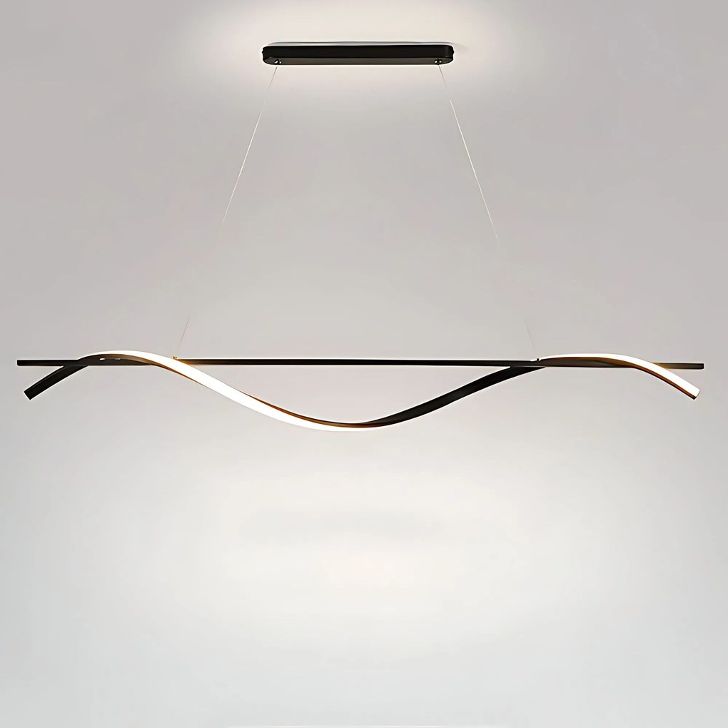Toolight Toolight, LED závesná lampa 120cm, 27W, 3000K, LHJ019-CP, čierna, OSW-50004