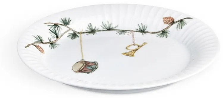 Biely dezertný porcelánový tanier s vianočným motívom ø 19 cm Hammershøi Christmas – Kähler Design