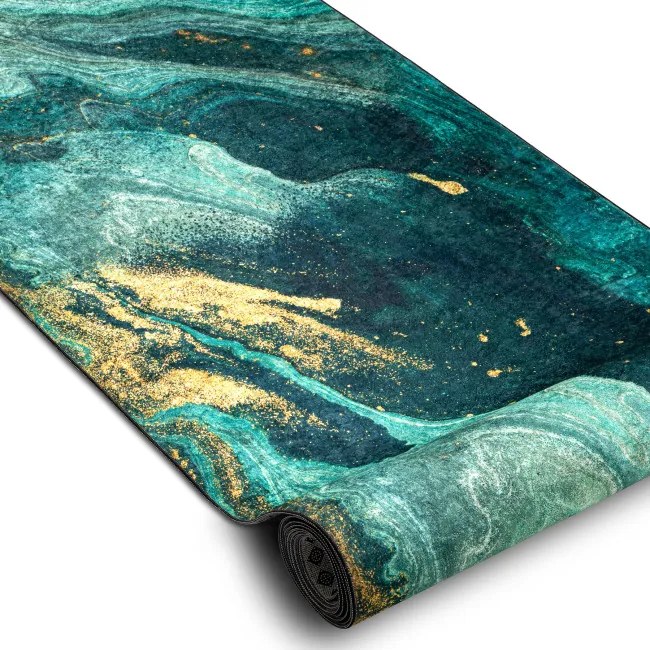 Protišmykový behúň LOTUS SHADOWS 37750 zelený