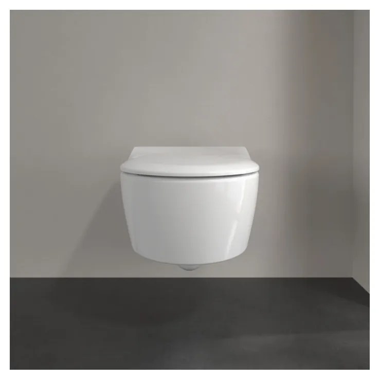 Villeroy & Boch Avento Combi-Pack - SET Závesné WC + sedátko SlimSeat SoftClosing, alpská biela CeramicPlus 5656RSR1