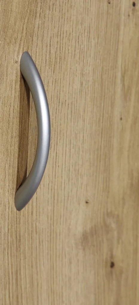 Šatníková skriňa so zrkadlom Case, 136 cm, dub artisan