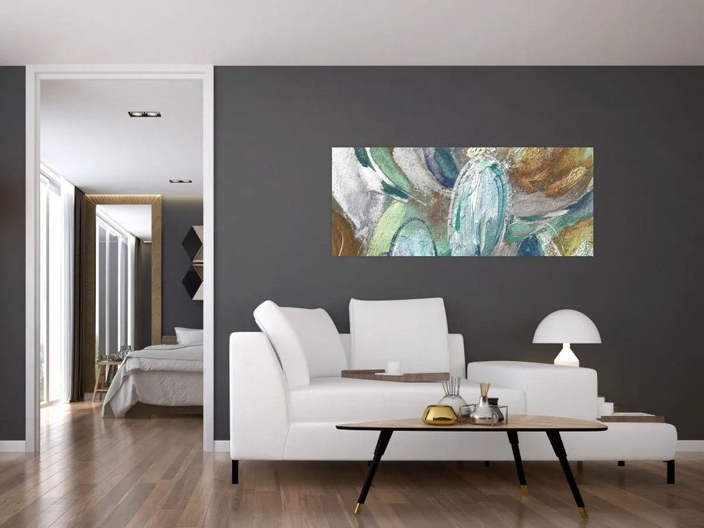 Obraz - Abstraktné maľba postavy (120x50 cm)