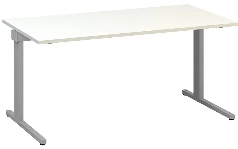Stôl ProOffice C 80 x 160 cm, biela