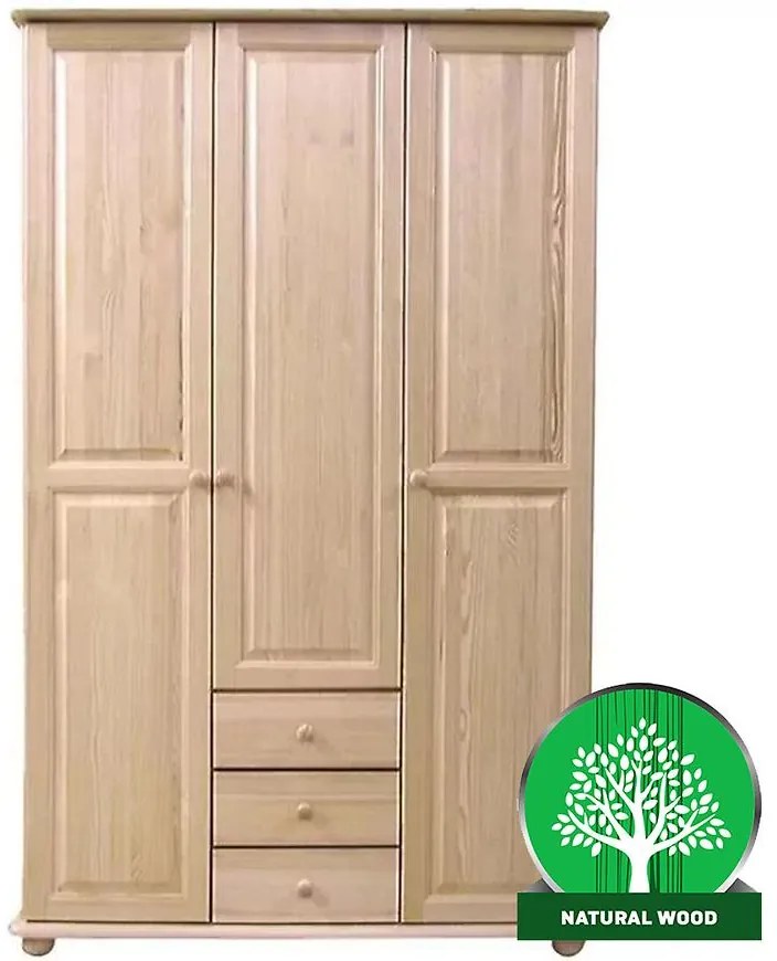 Borovicova skriňa 141a 125 cm