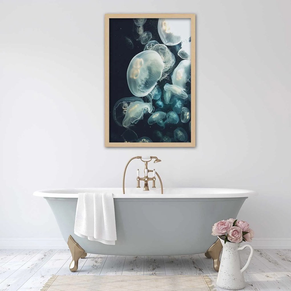 Gario Plagát Plávajúce medúzy Farba rámu: Bez rámu, Rozmery: 30 x 45 cm