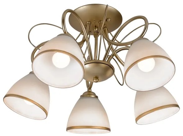 Brilagi - Prisadený luster FRED 5xE27/60W/230V pr. 59 cm zlatý