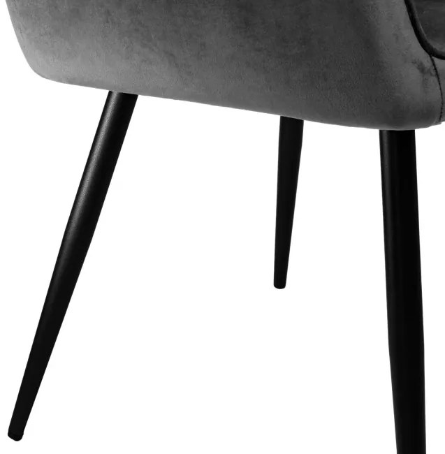 Jedálenská stolička HAVANA VELVET grafitová