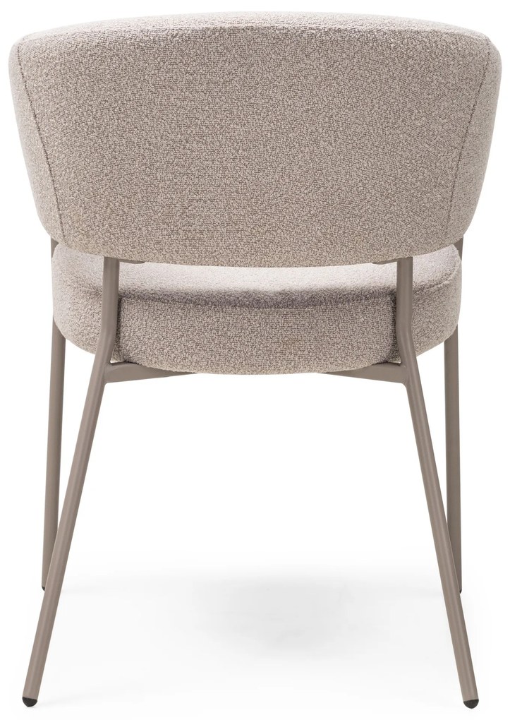 Jedálenské kreslo Lamu bouclé béžové