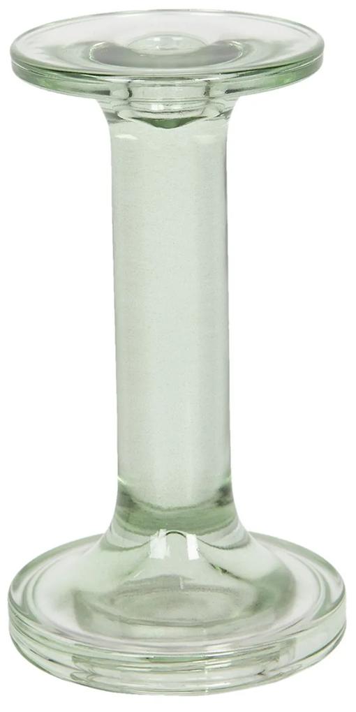 Zelený sklenený svietnik Brinnes - Ø 9 * 16 cm