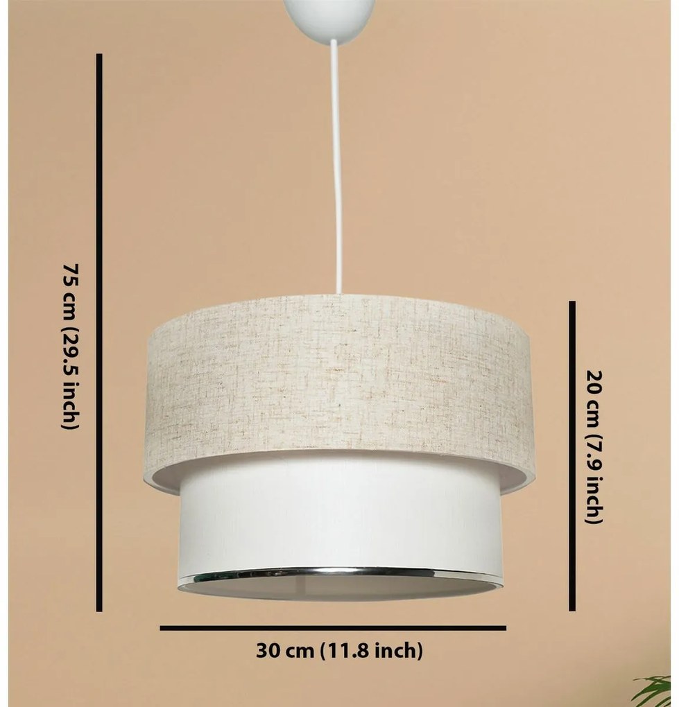 Závesný luster Corbeu - Cream