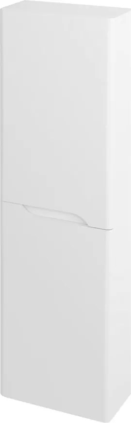 SAPHO - MEDIENA skrinka vysoká 40x140x20cm, 2x dvierka, ľavá/pravá, biela matná/biela ma (MD450)