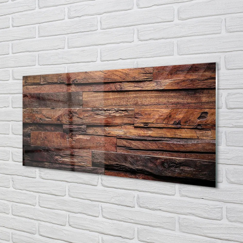 Sklenený obklad do kuchyne Drevo textúry obilia 125x50 cm