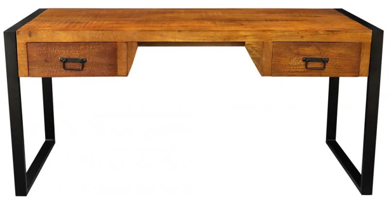 Písací stôl Retro 160x76x70 indický masív mango Mango natural