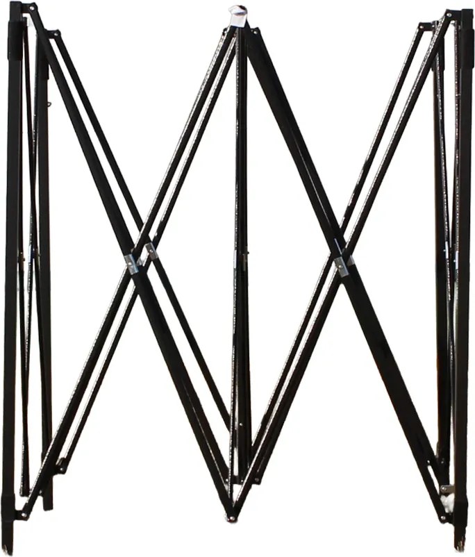 GARDEN LINE Nožnicový stan 3×3 m NAM5742 – záhradný a komerčný pavilón, čierny