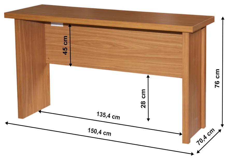Kondela Písací stôl, čerešňa americká, OSCAR T01