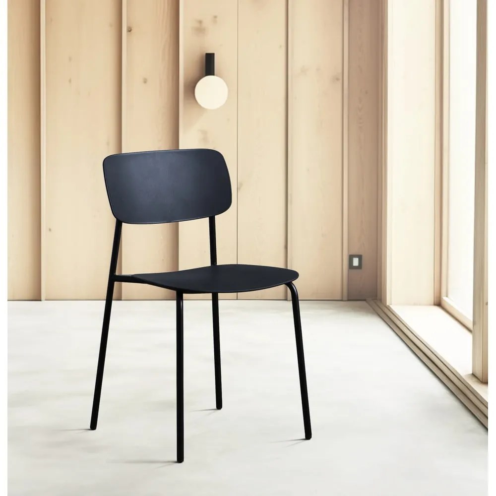 Čierne jedálenské stoličky v súprave 2 ks Kirkland – Unique Furniture