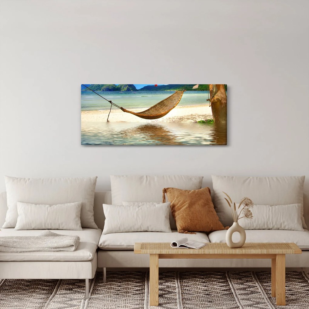 Obraz - Relax na pláži (120x50 cm)