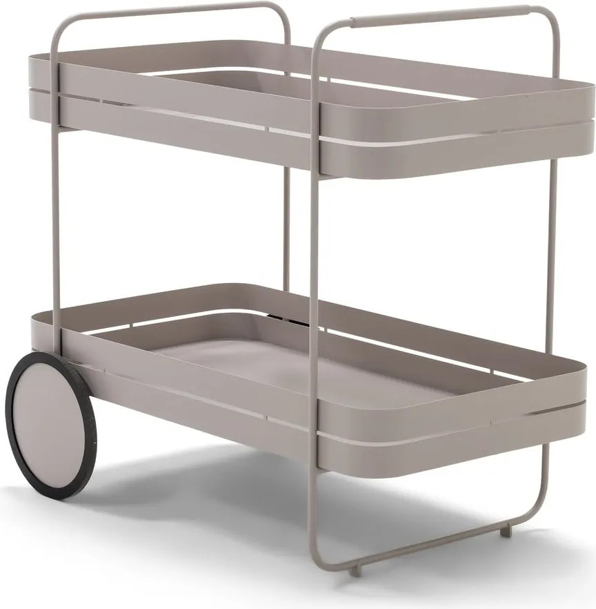 Kovový servírovací stolík na kolieskach 74x42 cm Gin &amp; Trolley – Spinder Design