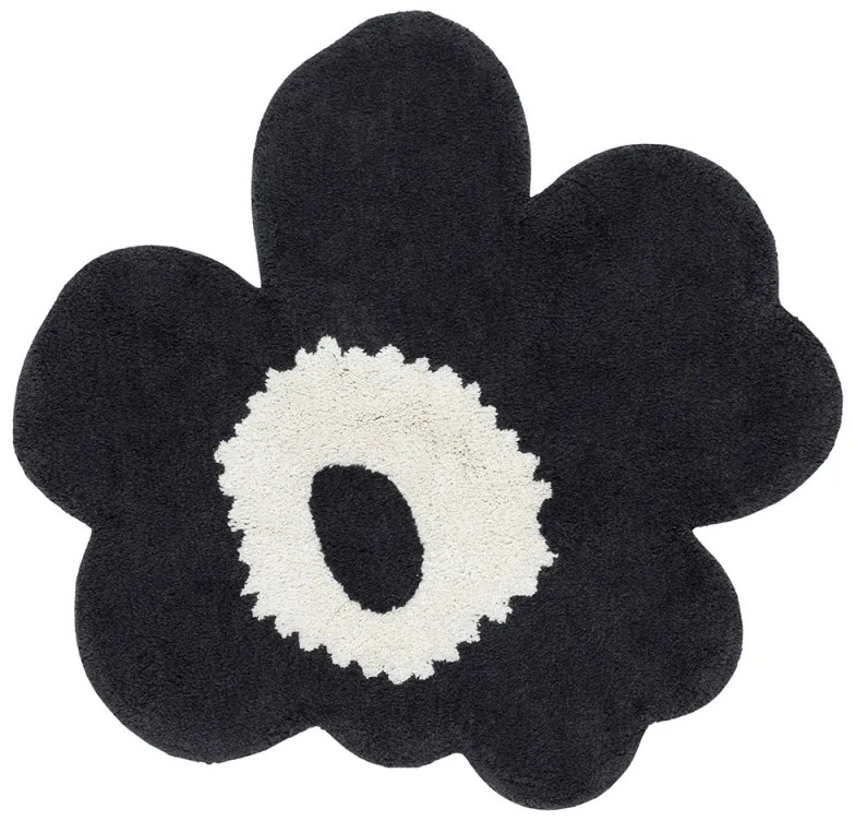 Kúpeľňová predložka Unikko 73x74, čierno-biela