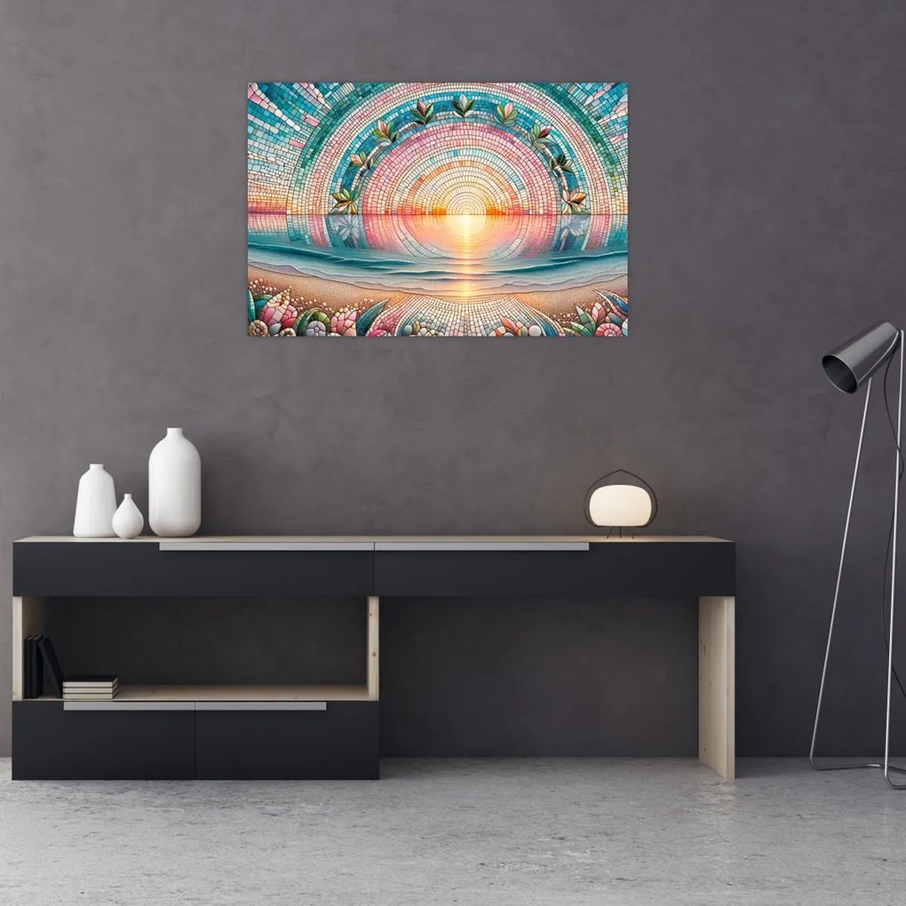 Obraz – Mozaika zapadajúceho slnka (90x60 cm)