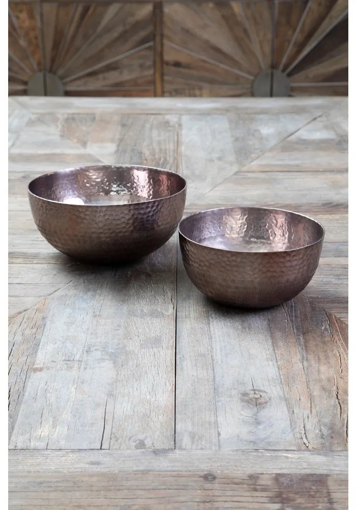 Kovové servírovacie misky v medenej farbe v súprave 2 ks ø 26 cm Solis – Premier Housewares