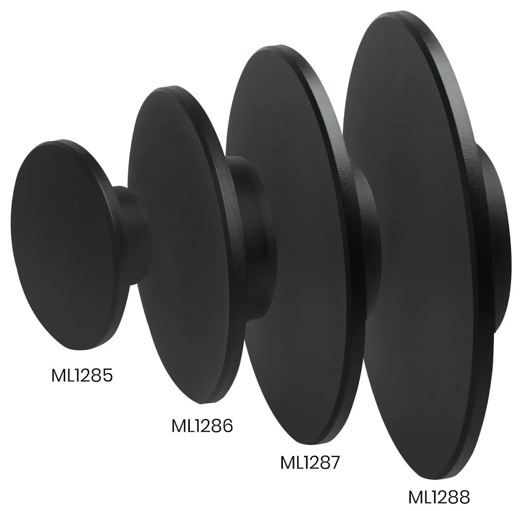 EUlight Exteriérové nástenné LED svietidlo Disk, 1x LED 15w, CCT, čierna