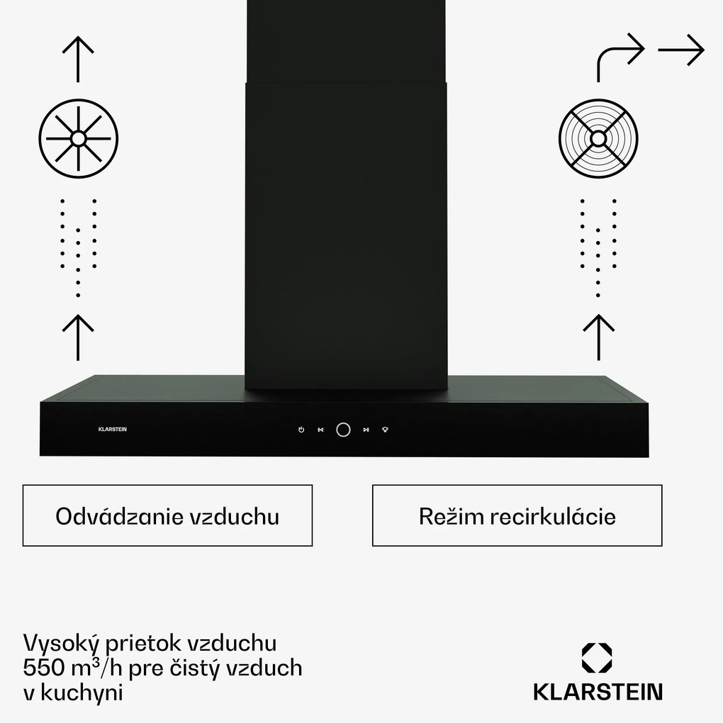 Klarstein SmartEdge digestor, WiFi, tichý, výkonný, LED, 550 m³/h, EEK A+