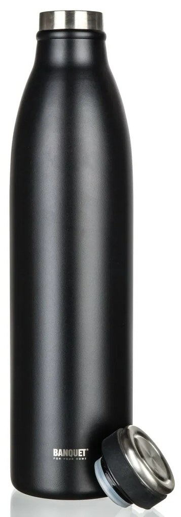 Banquet Termoska nehrdzavejúca SANS 750 ml, čiernačierna