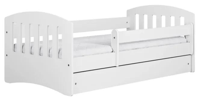 Kocot kids Detská posteľ Classic I biela, varianta 80x180, se šuplíky, s matrací