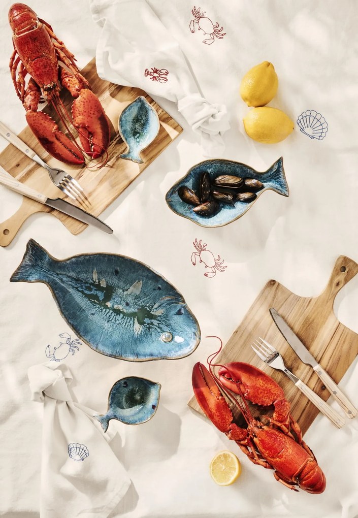 Ib Laursen Látkový obrúsok s výšivkou Atlantis Lobster