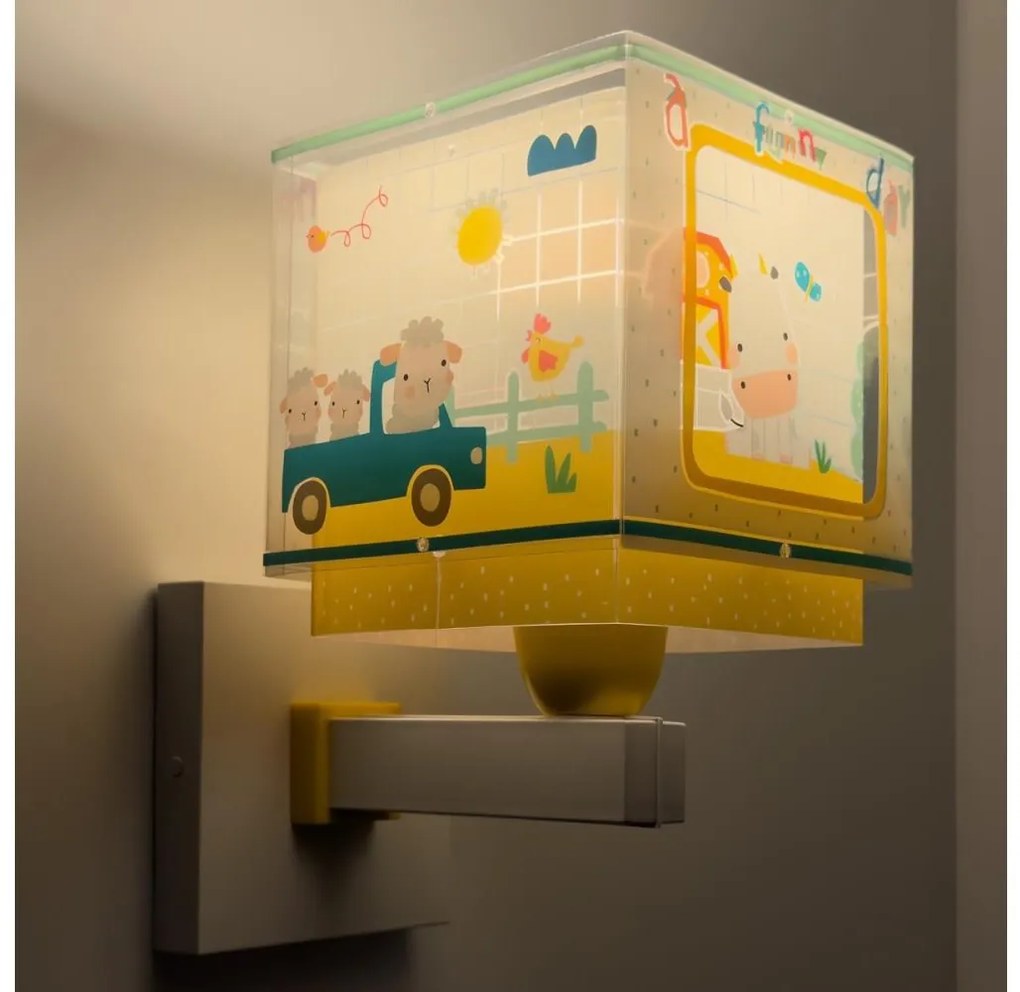 Dalber 63409 - Detské nástenné svietidlo MY FARM 1xE27/15W/230V