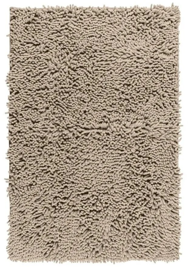 Béžová kúpeľňová predložka Wenko Chenille, 80 × 50 cm