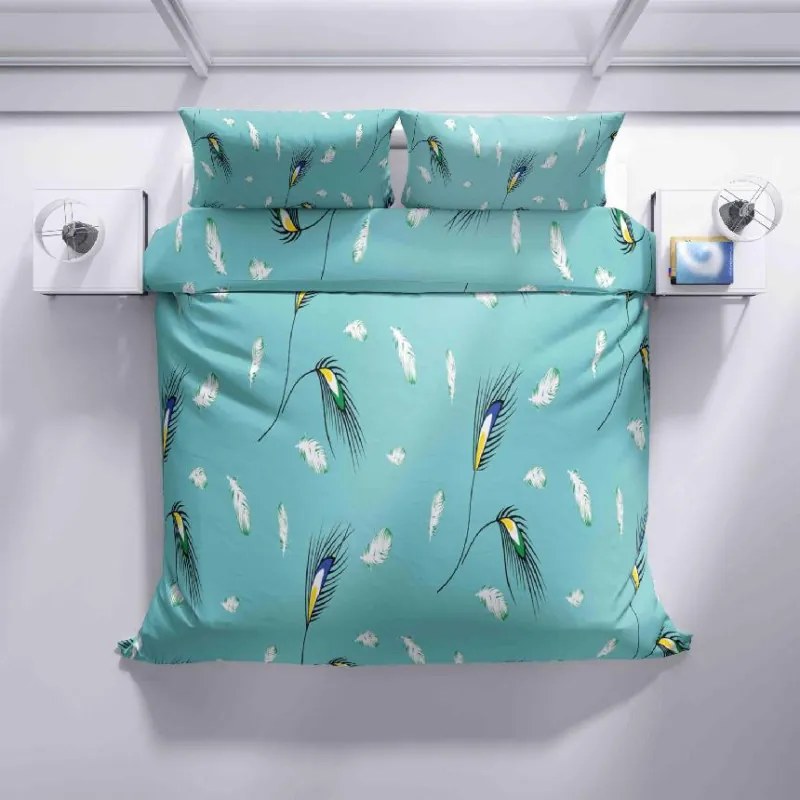 ECOMATRACE Bavlnené obliečky-Pávie pierko