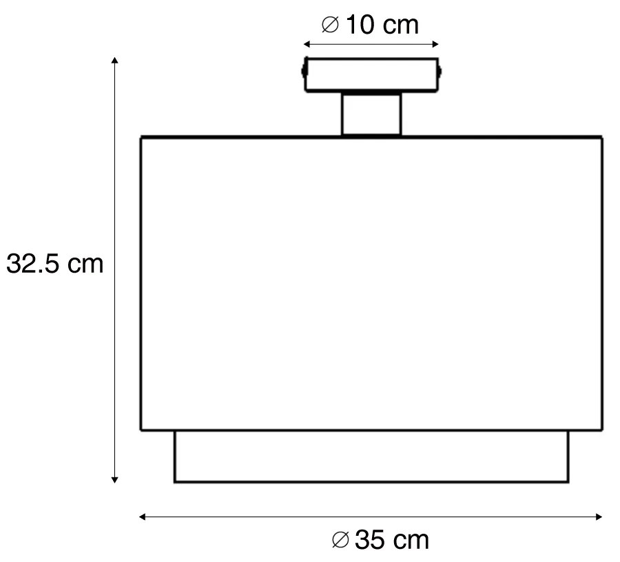 Detské stropné svietidlo biele s kvetmi - Harrie medzi kvetmi