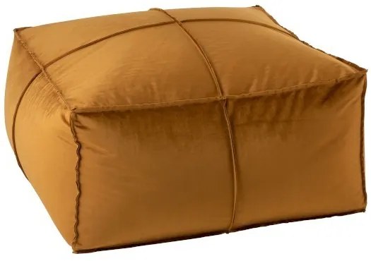 Okrový zamatový puf ohreje - 81 * 81 * 45cm