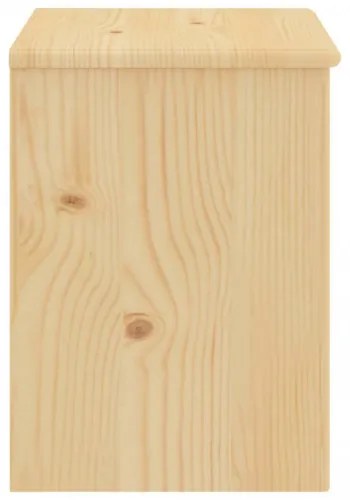 vidaXL Nočný stolík bledé drevo 35x30x40 cm borovicový masív-