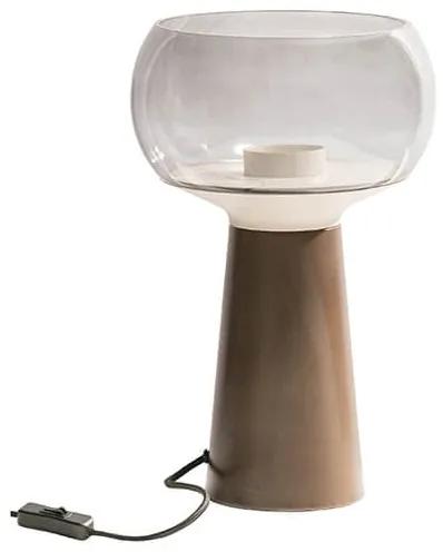 Stolná lampa ø 24 x v 37 cm kávová MUZZA