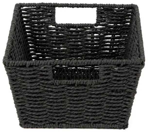 Pletený košík Compactor 31 x 24 x 14 cm, čierna