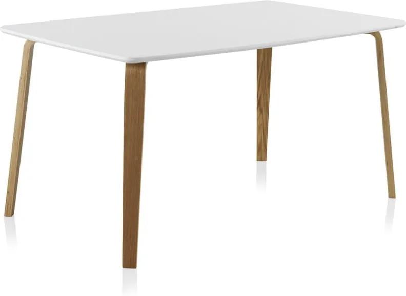 Biely jedálenský stôl Geese, 150 × 90 cm