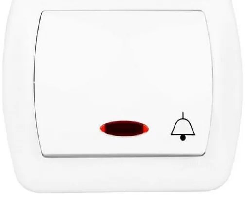 AD1L Zvončekový vypínač biely