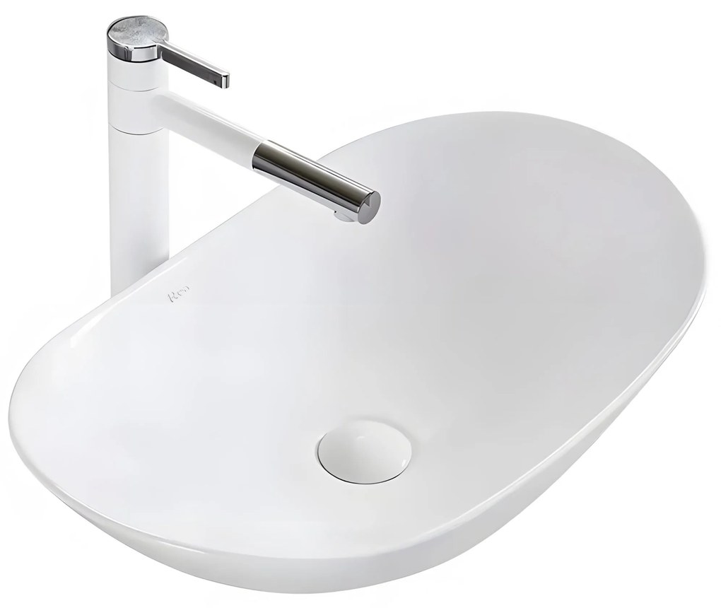 Rea Royal, umývadlo na dosku 62x36 cm, biela, REA-U0441