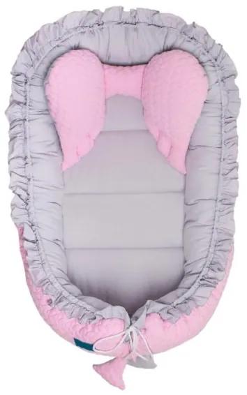 BELISIMA Luxusné hniezdočko pre bábätko Králiček Belisima sivo-ružové