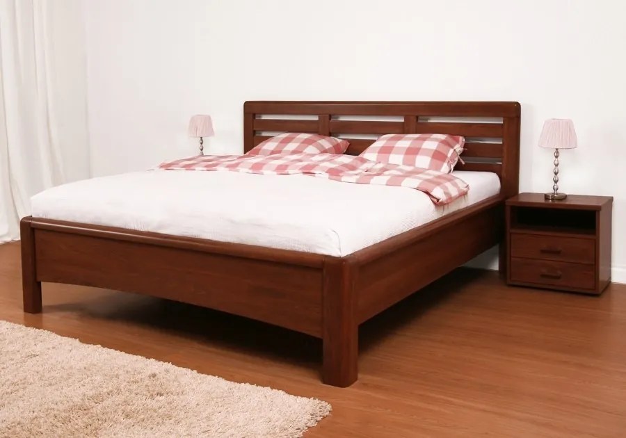 BMB VIOLA - masívna buková posteľ 180 x 200 cm, buk masív