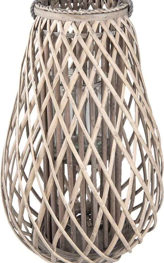 Drevená lucerna Antonella - Ø 38 * 60 cm