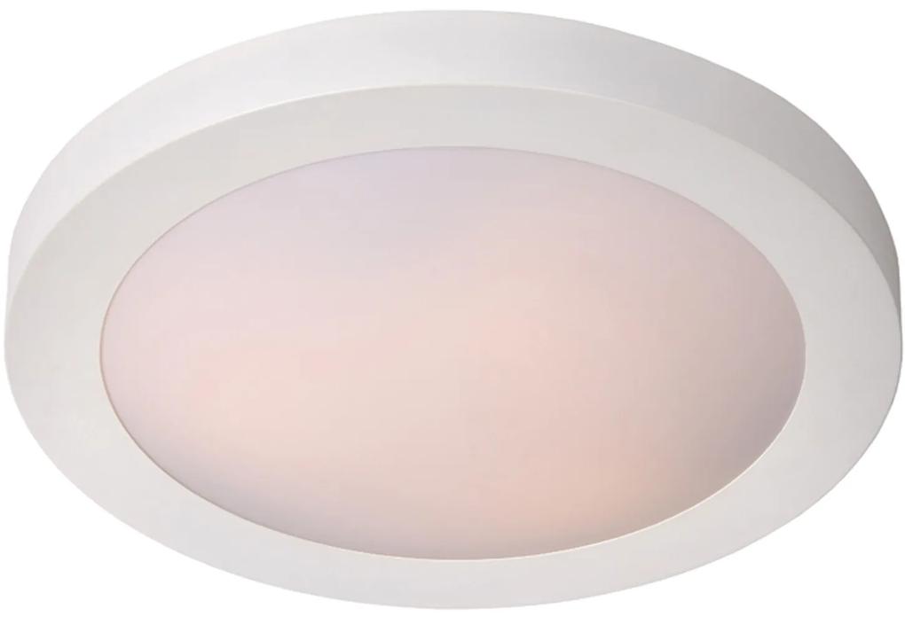 Lucide 79158/02/31 FRESH - Prisadené stropné osvetlenie do kúpeľne - priemer 35 cm - 2xE27 - IP44 - biela