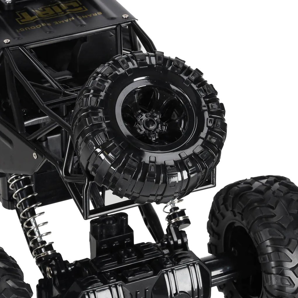 KIK RC Rock Crawler 1:12 4WD kovové 2.4 GHz diaľkovo ovládané terénne auto čierne