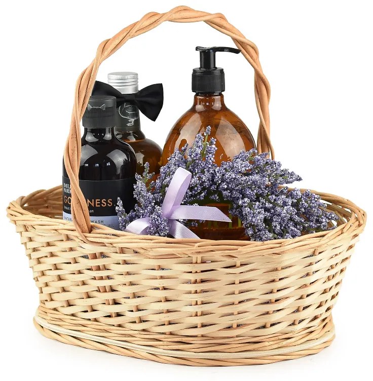 Darčekový kôš prútený Surprise III.š. 37/30 x hl. 26/20 x v. 12/32(cm)