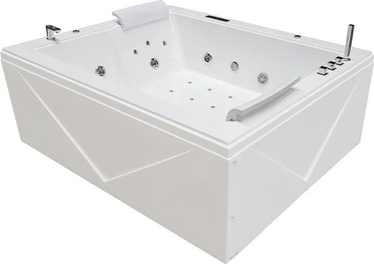 Terra Hydromasážna vaňa DIABLO 666 II 180x150 s ohrevom vody