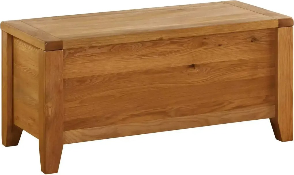 Dubová truhlica s výklopným otváraním, 100x50x60 cm