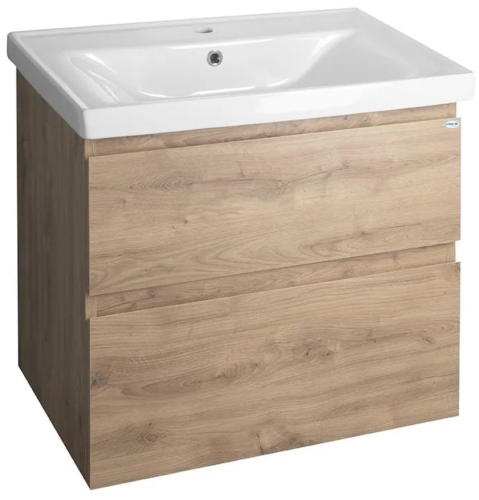 Aqualine Sapho, ALTAIR umývadlová skrinka 67x60x45cm, dub emporio